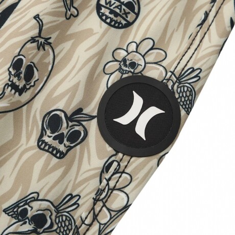 Bermuda Hurley de Baño - Beige & Skull Beige & Skull