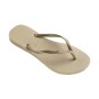 Sandalias Havaianas Slim Mujer Gris Arena/Dorado Claro