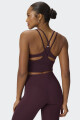 Top Fabletics Built In Bra Marrón