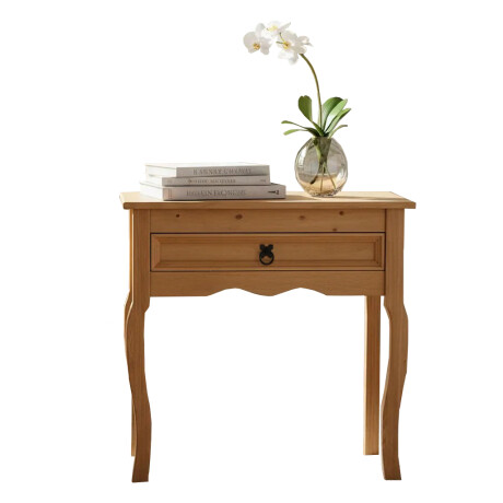 APARADOR MADERA MACIZA MESA AUXILIAR CON CAJÓN MADERA