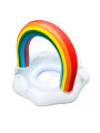 INFLABLE BOTE CON TECHO ARCOIRIS 70 CM BLANCO