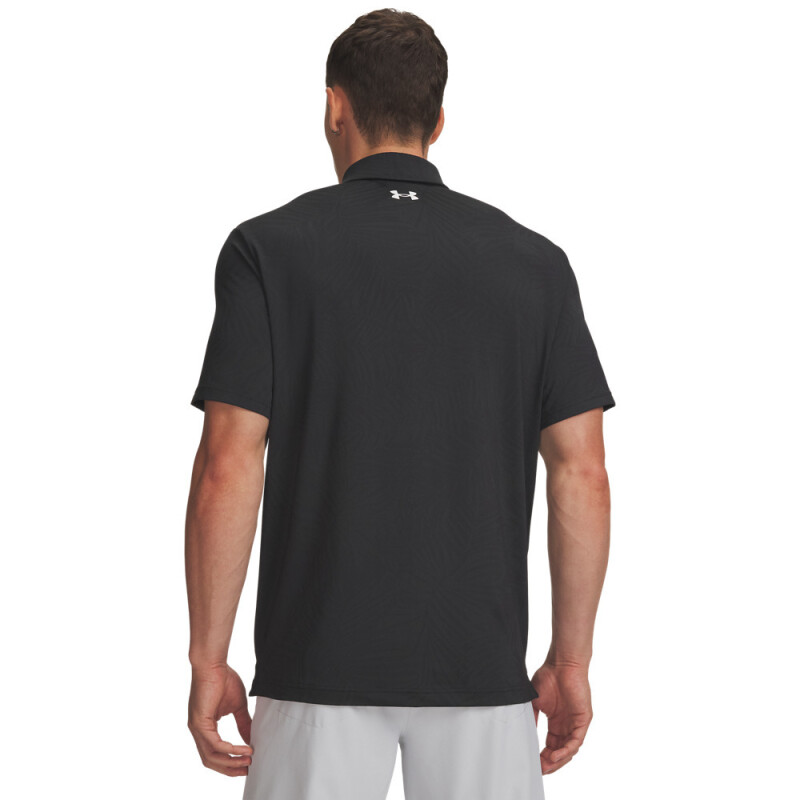 UA Playoff Jacquard Polo-BLU BLK-004