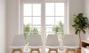 Silla Eames Pack 4 Unidades Acolchonada Calidad Premium Blanco
