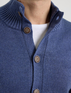 470301 CARDIGAN HARRY Azul Piedra Melange