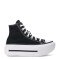 Championes Unisex Converse Lift Double Stack Negro - Blanco