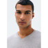 CAMISETA ML MASC CINZA MESCLA