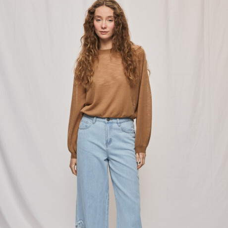 PANTALÓN FLORALA Celeste
