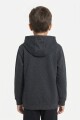 Buzo estampado GRIS OSCURO