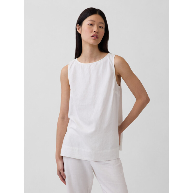 LONGLINE SHELL - LINEN NEW OFF WHITE