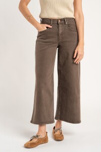 Jean Wide Leg Marron