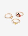 Sets Anillos Color Set De Anillos - Dorado