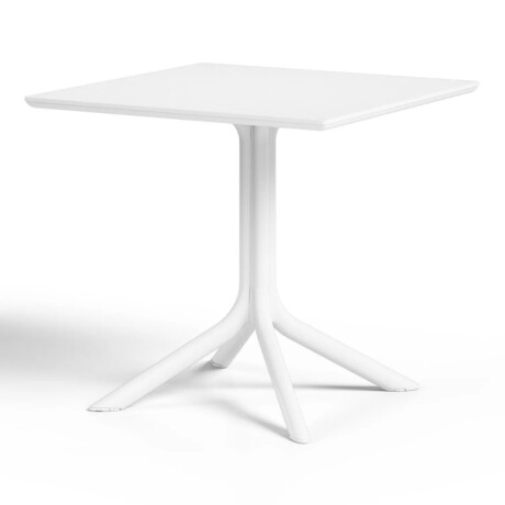 MESA CUADRADA EXTERIOR DE POLIPROPILENO 80CM Mesa Cuadrada De Exterior 80CM Blanco