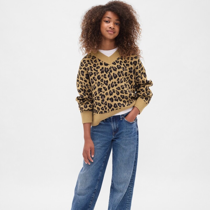 BOXY COTTON PO_SEPT CHEETAH BROWN