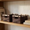 Cesto fibras naturales marrón chico Cesto fibras naturales marrón chico