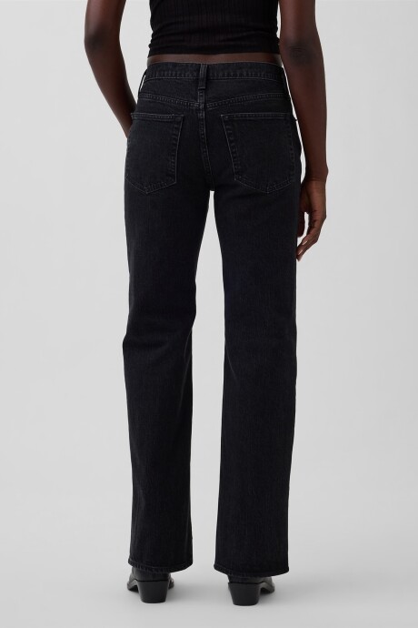 Jean Relaxed Straight Mujer Black Ellis