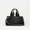 Cartera de mano Mila en cuero liso Negro