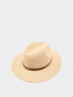 Sombrero De Punto Con Cintos Efecto Piel natural