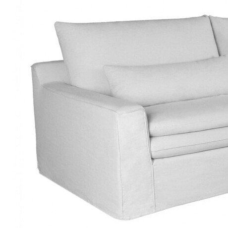 SOFÁ 4 CUERPOS TELA BLANCO POSITANO