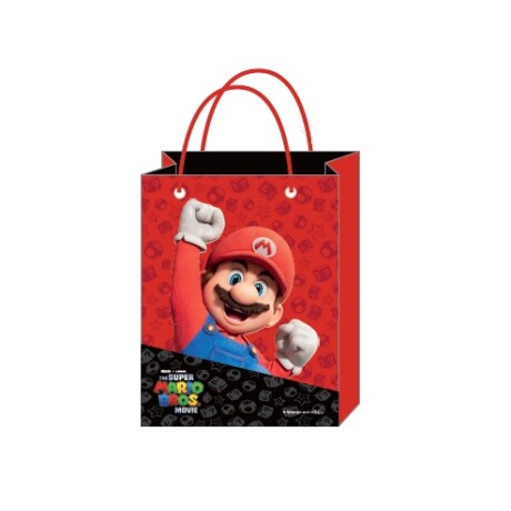 Bolsa de regalo M Mario Bros rojo