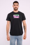 Remera estampada Negro