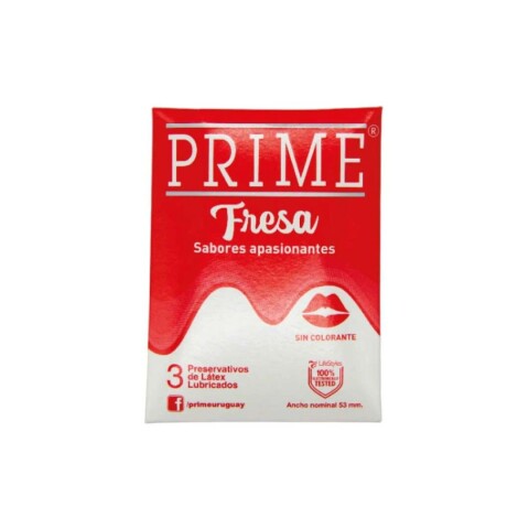 Preservativos Prime x3 Fresa