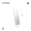 Espejo de pie o pared Glamour Lumax 180x80 cm living dormitorio Blanco
