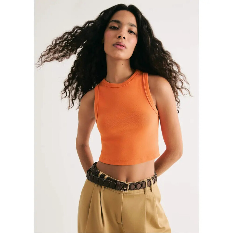 BLUSA SM FEM LARANJA ESCURO