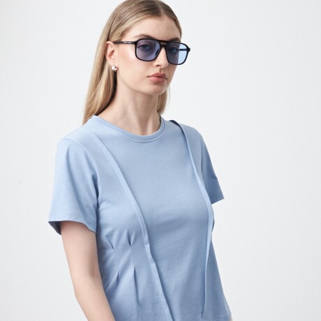 REMERA SHIITAKE Celeste