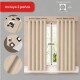 Cortina 100% Blackout set 2 paños 135 x 220 BEIGE