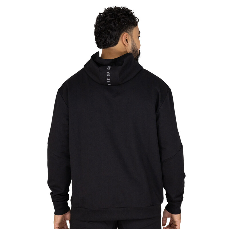HOODIE MEN POLY/COTT EVERLAST REPUBLIC BK M6 NEGRO