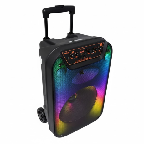 PARLANTE PORTATIL BLUETOOTH KTS2233 15" CON MICROFONO Y RUEDAS PARLANTE PORTATIL BLUETOOTH KTS2233 15" CON MICROFONO Y RUEDAS