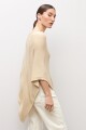 Capa tejida lurex beige