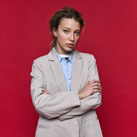 BLAZER LISSE BEIGE Beige