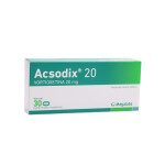 ACSODIX 20 MG. CJ X 30 COMP. única