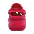 Plataformas Crocs Bae Velvet Clog W Mujer Digital Raspberry