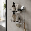 Organizador de Baño de 2 Pisos en Acero de Carbono Future - Plata Organizador de Baño de 2 Pisos en Acero de Carbono Future - Plata