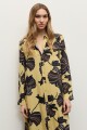 Vestido camisero estampado maiz