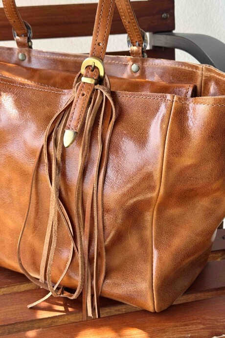 Cartera Cocó Shine Cuoio