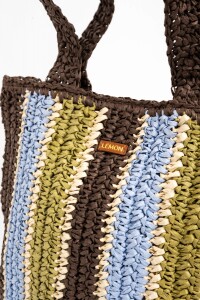 Bolso Trenzado Raya Vertical Multi