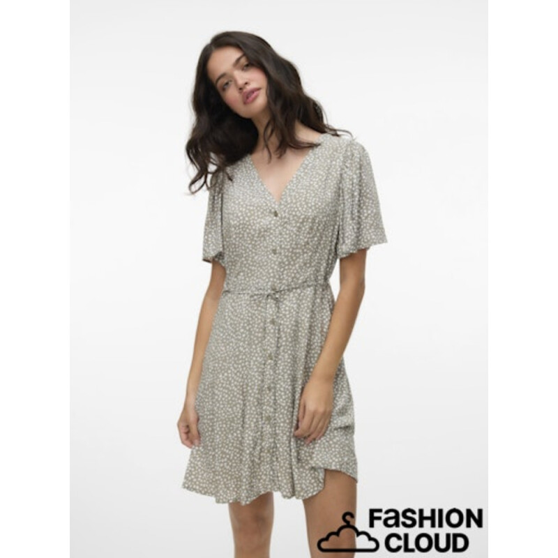 VMALBA SS SHORT DRESS WVN NOOS Laurel Oak