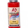 PINTURA ACRILICA ARTISTICA DIBU 60 ML. DIFERENTES COLORES COLOR ROJO CLARO 074