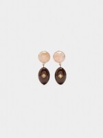 Pendientes Largos De Resina multicolor