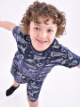 PIJAMA PETER REMERA + SHORT ESTAMPADO 1