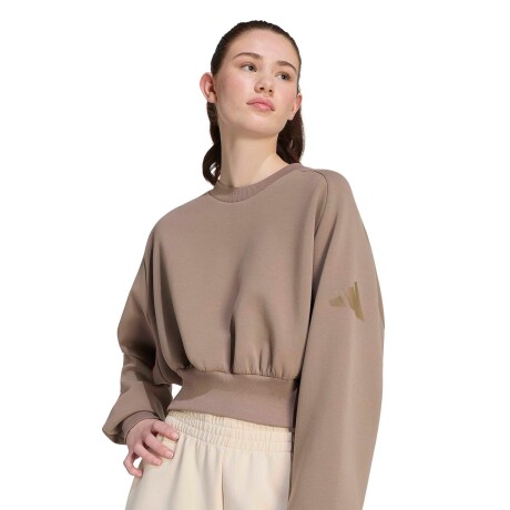 Buzo adidas All Seazon Soft Lux Loose KHAKI