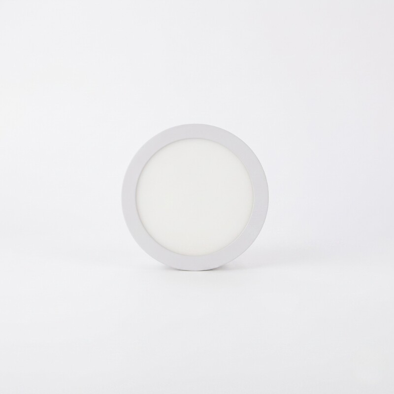 PLRA006 Panel LED Redondo de Adosar 6W Luz Cálida