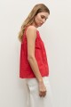 Blusa bordada rojo