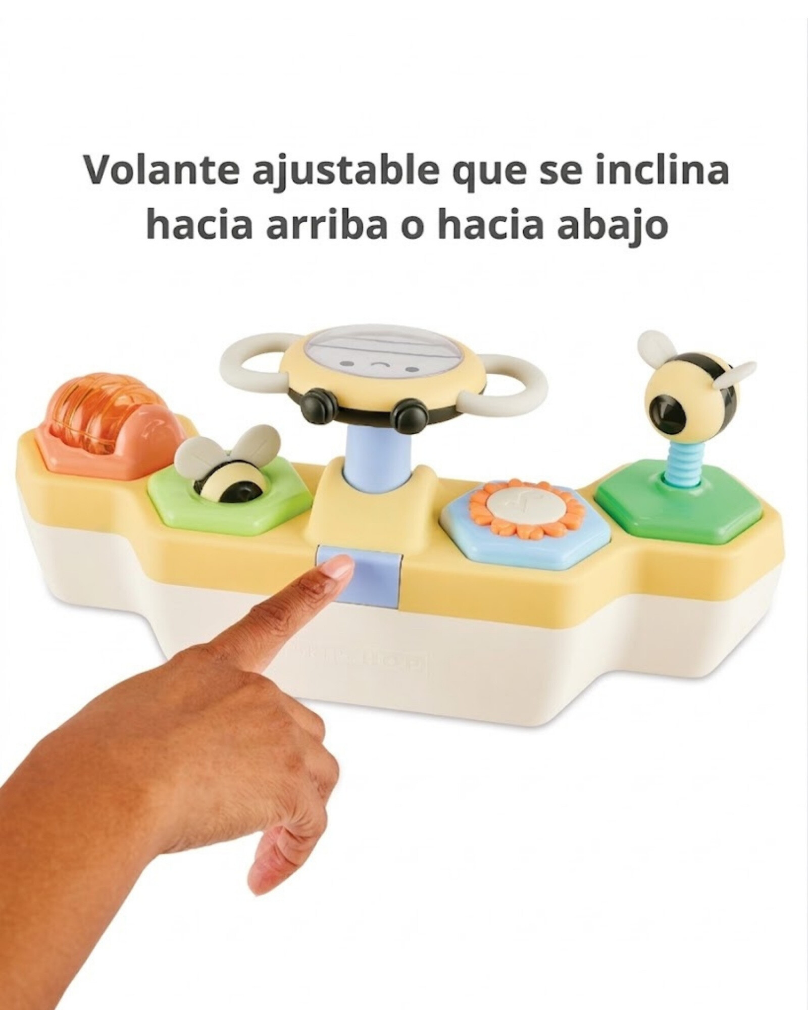 Volante didáctico con luces y música, abejas Sin color