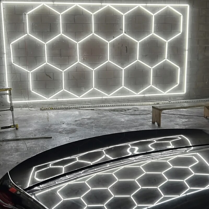 LUMINARIA DE TECHO HEXAGONAL T5 - FRIA Luminaria De Techo Hexagonal T5 Fria