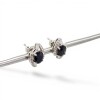 Caravanas Oval-Plata 925-Con Onix y Zirconia-CA4058 conpiedra