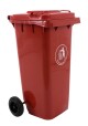 Contenedor De Residuos Rojo - 120 Litros Contenedor De Residuos Rojo - 120 Litros